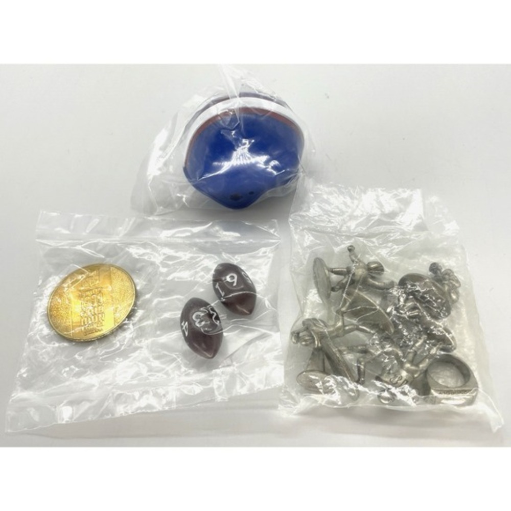 Monopoly NFL 1999 Grid Iron Replacement‎ Parts 8 Tokens Coin Helmet Dice SEALED